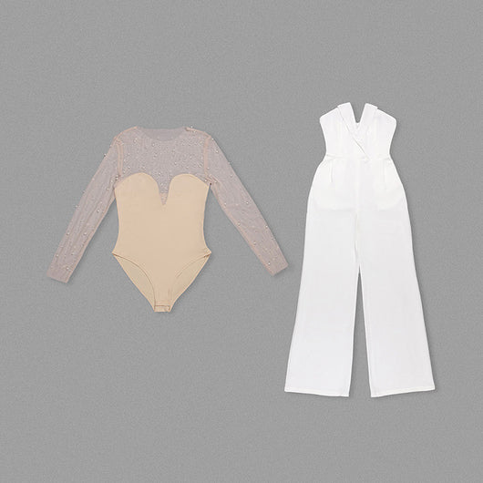 Jumpsuit Casual de Malla Espumada - Comodidad y Estilo - Image 46