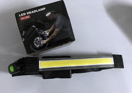 Linterna Frontal LED COB Recargable USB con Luz Roja de Advertencia - 3 Modos - Image 14