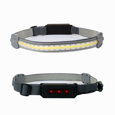 Linterna Frontal LED COB Recargable USB con Luz Roja de Advertencia - 3 Modos - Image 19
