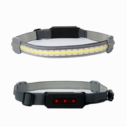 Linterna Frontal LED COB Recargable USB con Luz Roja de Advertencia - 3 Modos - Image 19