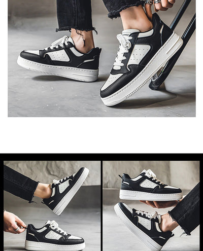 Zapatillas Plataforma Blancas de Cuero Respirable - Tendencia Teen Todo Combinable - Image 29