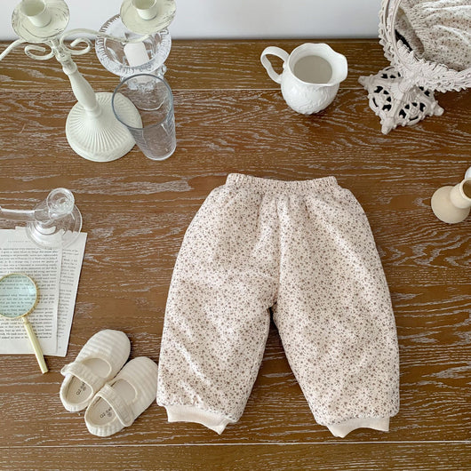 Pantalones Holgados de Algodón Acolchado Estilo Occidental con Flores - Image 36