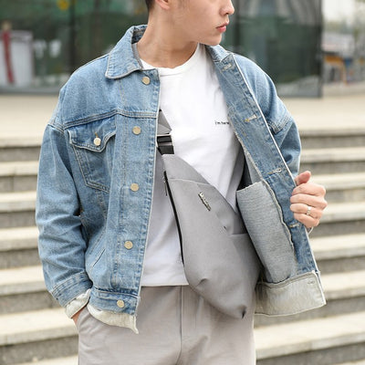 Bolsa Mensajero Multifuncional para Hombre con Protección Antirrobo - Image 10