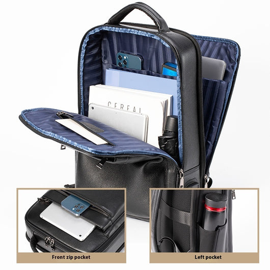 Mochila de Cuero Genuino para Hombre - Image 15