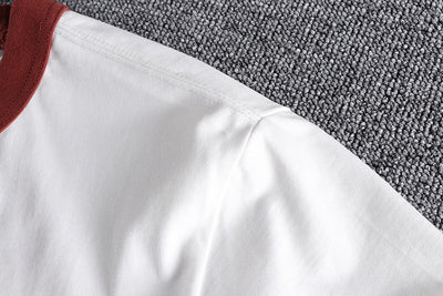 Camiseta de Algodón Lavado para Hombre con Cuello Estilo Thread - Image 26
