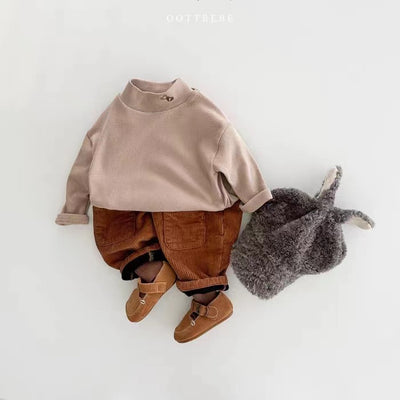 Pantalones de Pana Coreanos con Forro Polar y Parches - Image 18