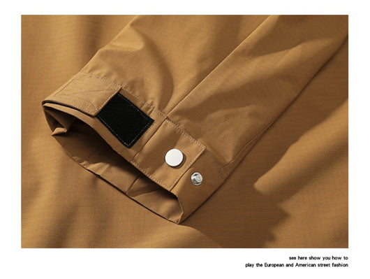 Chaqueta Camisa de Negocios Suelta con Protección Exterior - Image 29