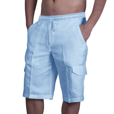 Pantalones Cargo de Playa para Hombre con Múltiples Bolsillos - Image 12