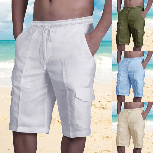 Pantalones Cargo de Playa para Hombre con Múltiples Bolsillos - Image 13