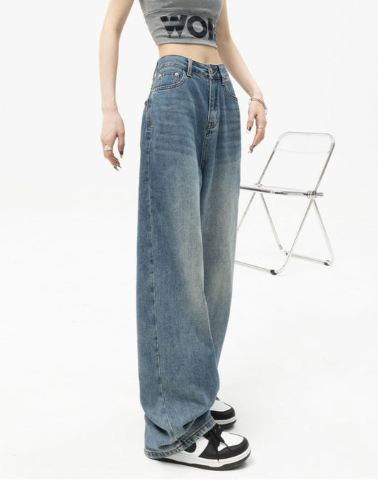 Jeans Rectos de Cintura Alta Holgados para Mujer - Image 12