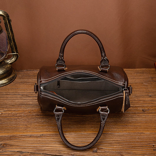 Bolso Retro de Cuero Genuino para Mujer - Diseño Casual y Portátil - Image 28