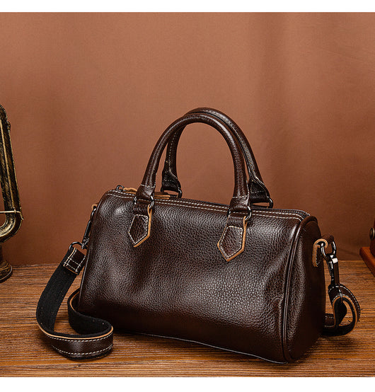Bolso Retro de Cuero Genuino para Mujer - Diseño Casual y Portátil - Image 40