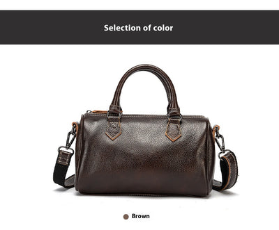 Bolso Retro de Cuero Genuino para Mujer - Diseño Casual y Portátil - Image 42