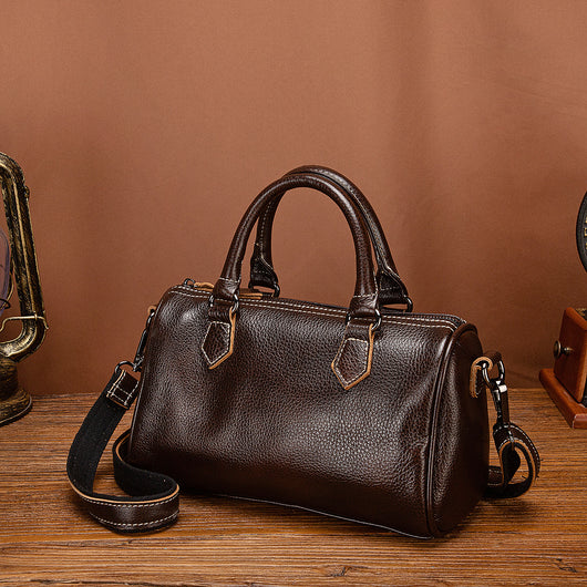 Bolso Retro de Cuero Genuino para Mujer - Diseño Casual y Portátil - Image 53