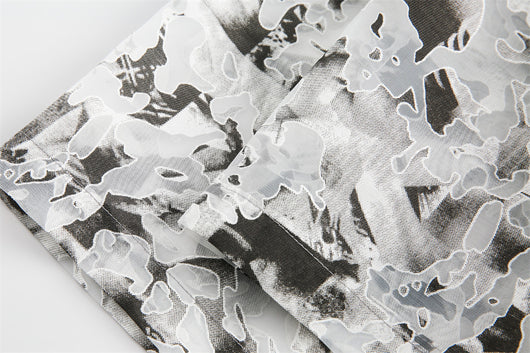 Camisa Manga Corta Tie-Dye Contraste para Hombre - Image 36