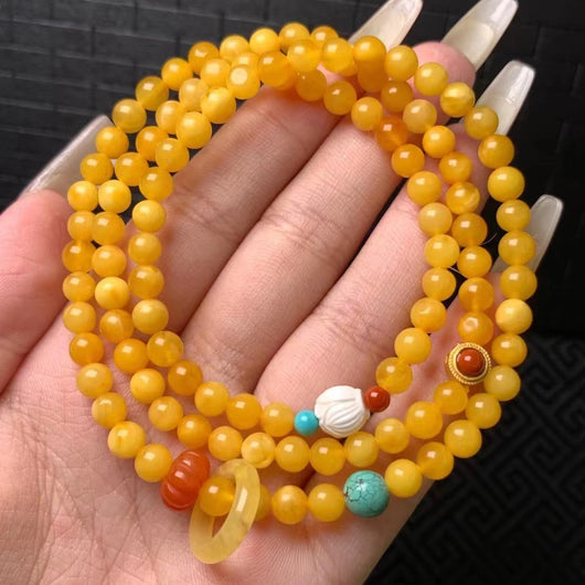 Pulsera Múltiple de Cera de Abeja y Flores de Miel Natural - Image 12