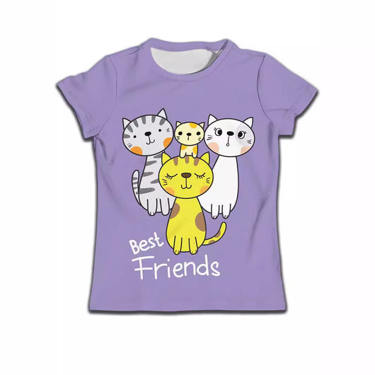 Playera Infantil Niño Gato Cartoon - Cómoda y Casual - Image 27