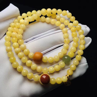 Pulsera de Cera de Abeja Natural con Círculos Múltiples para Mujer - Image 11