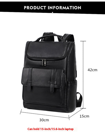 Mochila de Cuero Genuino Gran Capacidad Premium - Image 31