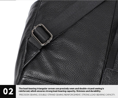Mochila de Cuero Genuino Gran Capacidad Premium - Image 40