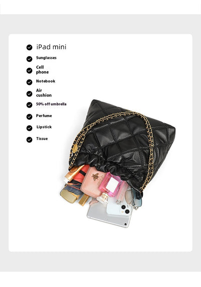 Bolso de Hombro Portátil de Gran Capacidad con Cadena para Mujer - Image 24