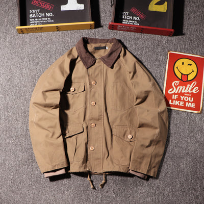 Chaqueta de Trabajo Vintage Desgastada con Estilo Trendy - Image 11