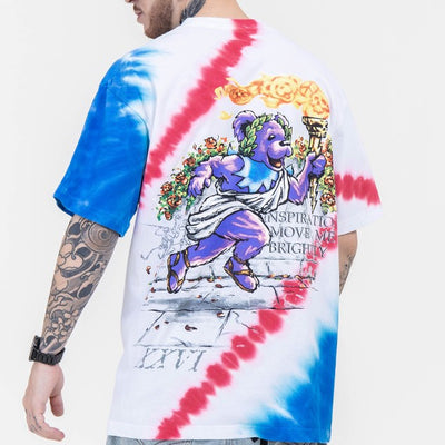Playera Tie-Dye Estampada Suelta para Hombre - Image 24
