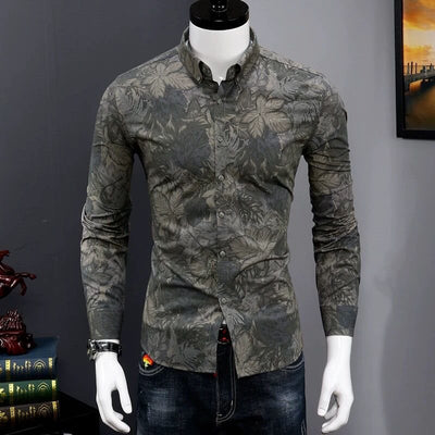 Camisa Estampada Casual para Hombre - Diseño Moderno y Versátil - Image 10