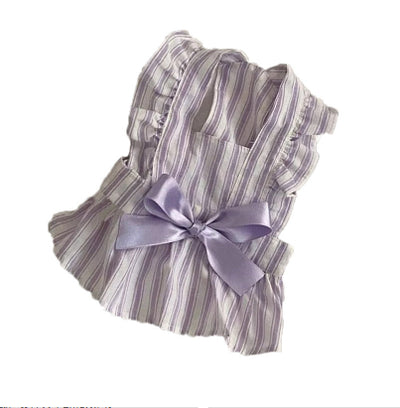 Vestido Princesa para Perro con Mangas Volantes y Rayas Adorables - Image 12