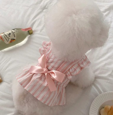 Vestido Princesa para Perro con Mangas Volantes y Rayas Adorables - Image 13
