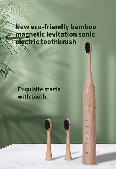 Cepillo de Dientes Eléctrico Recargable USB con Bambú Ecológico - Image 12