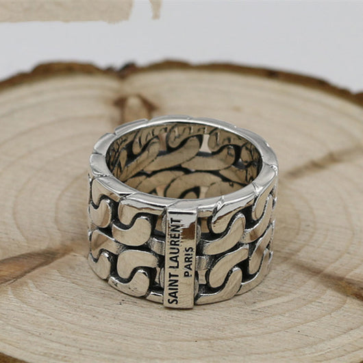Anillos de Pareja Plata Tailandesa Retro - Diseño Creativo y Elegante - Image 7