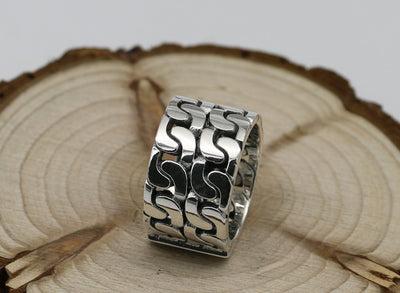 Anillos de Pareja Plata Tailandesa Retro - Diseño Creativo y Elegante - Image 8