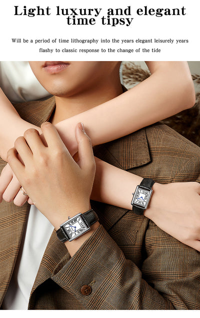 Reloj de Pareja Estilo Romano Resistente al Agua - Image 28