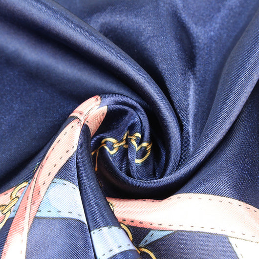 Pañuelo Estampado Cadena para Mujer - Kerchief Satinado 90x90cm - Image 33