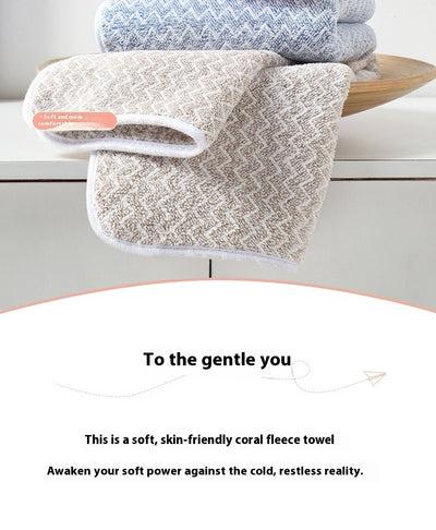 Toalla Facial de Microfibra Coral - Suave y Absorbente - Image 25