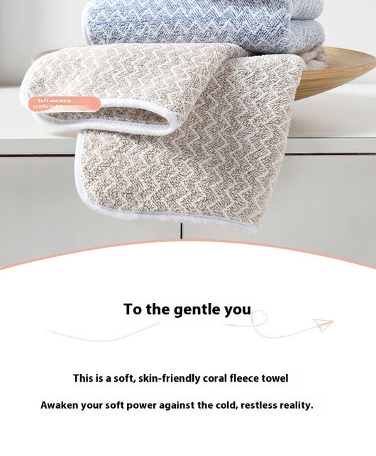 Toalla Facial de Microfibra Coral - Suave y Absorbente - Image 25