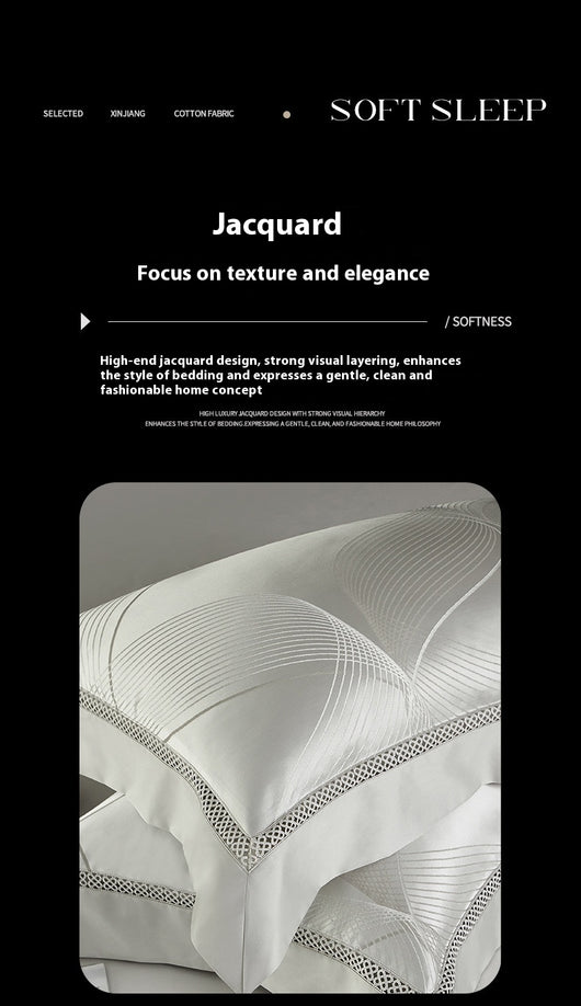 Juego de Cama Jacquard de Precisión Silk Town - 4 Piezas - Image 11