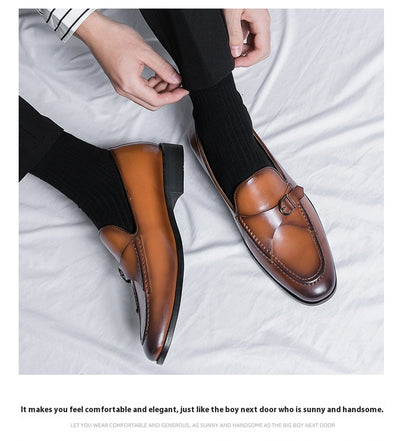 Zapatos de Cuero Premium con Cierre Fácil para Hombre - Image 33