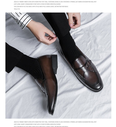 Zapatos de Cuero Premium con Cierre Fácil para Hombre - Image 34