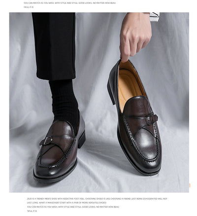 Zapatos de Cuero Premium con Cierre Fácil para Hombre - Image 35