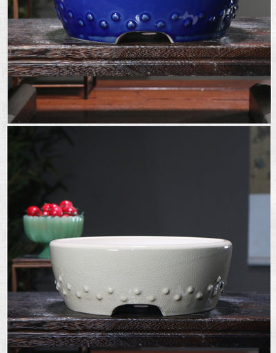 Maceta Zen de Cerámica Púrpura para Bonsái y Plantas - Image 13