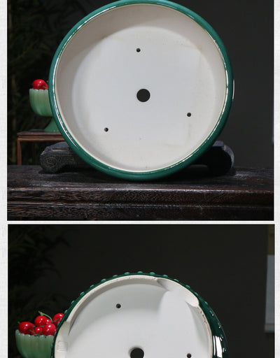 Maceta Zen de Cerámica Púrpura para Bonsái y Plantas - Image 15