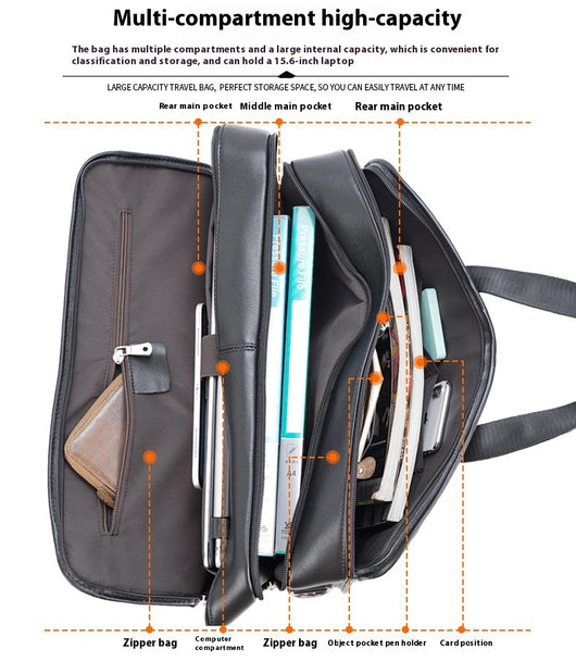 Maletín Ejecutivo de Cuero Genuino para Laptop 17 Pulgadas - Image 21