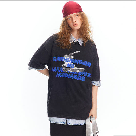Camiseta Vintage Desgastada Unisex para Verano - Image 26