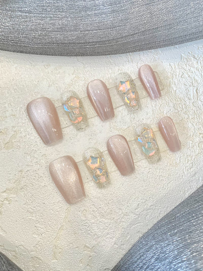 Uñas Postizas Cuadradas Removibles para Embarazadas y Estudiantes - Image 16