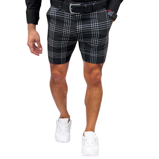 Shorts Casuales para Hombre Cuadros y Rayas Corte Recto - Image 9