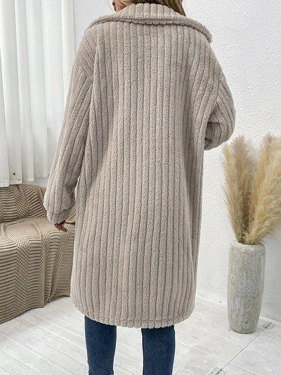 Abrigo de Lana para Mujer con Solapa Suave y Mangas Largas - Image 18
