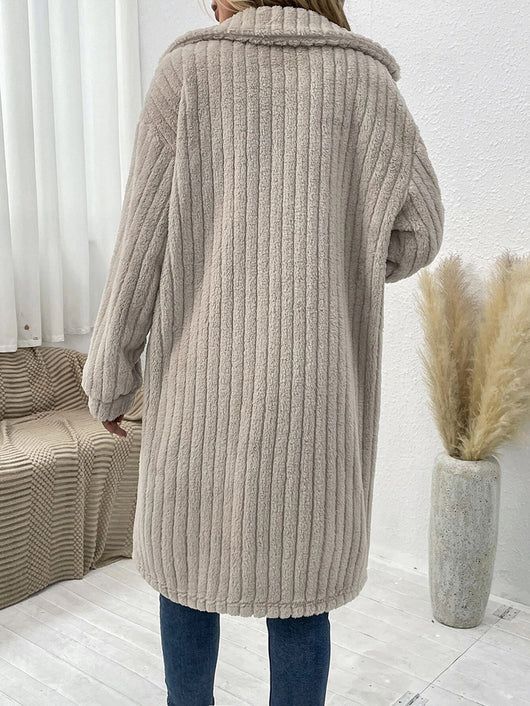 Abrigo de Lana para Mujer con Solapa Suave y Mangas Largas - Image 18