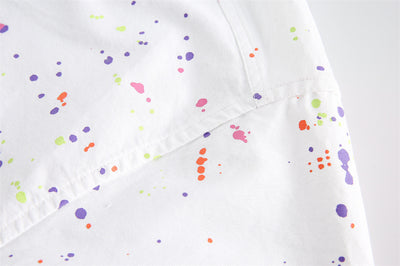 Camisa Estampado Tinta Manga Corta Unisex - Image 26